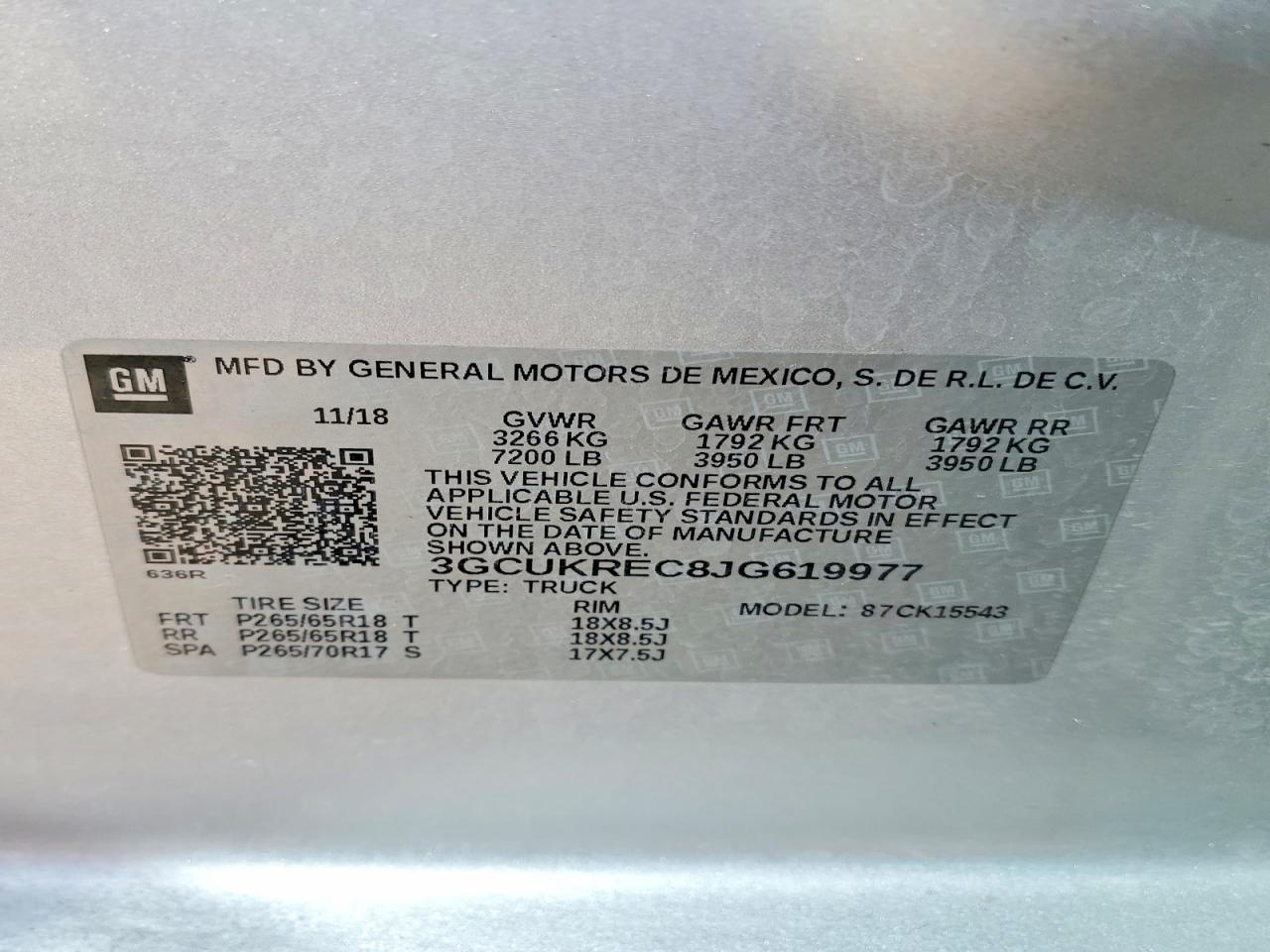 2018 Chevrolet Silverado K1500 LT