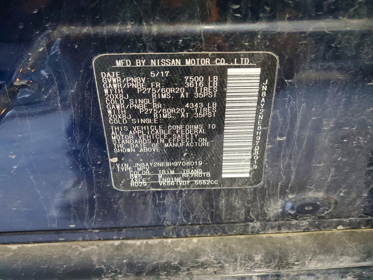 2017 Nissan Armada Platinum