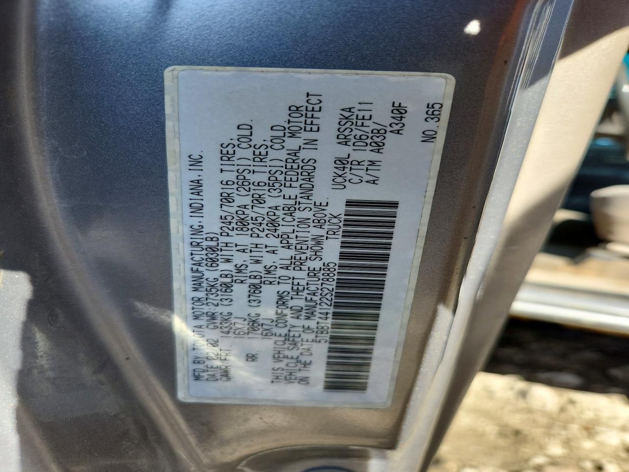 2002 Toyota Tundra SR5 V8