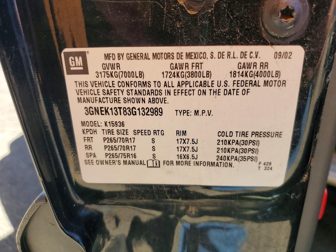 2003 Chevrolet Avalanche K1500