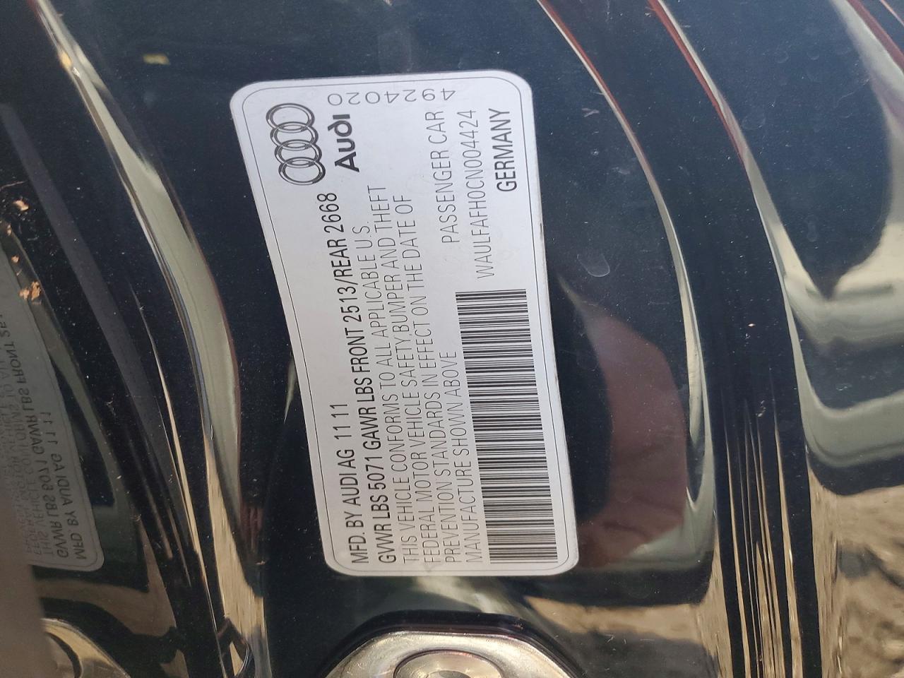 2012 Audi A5 Premium Plus