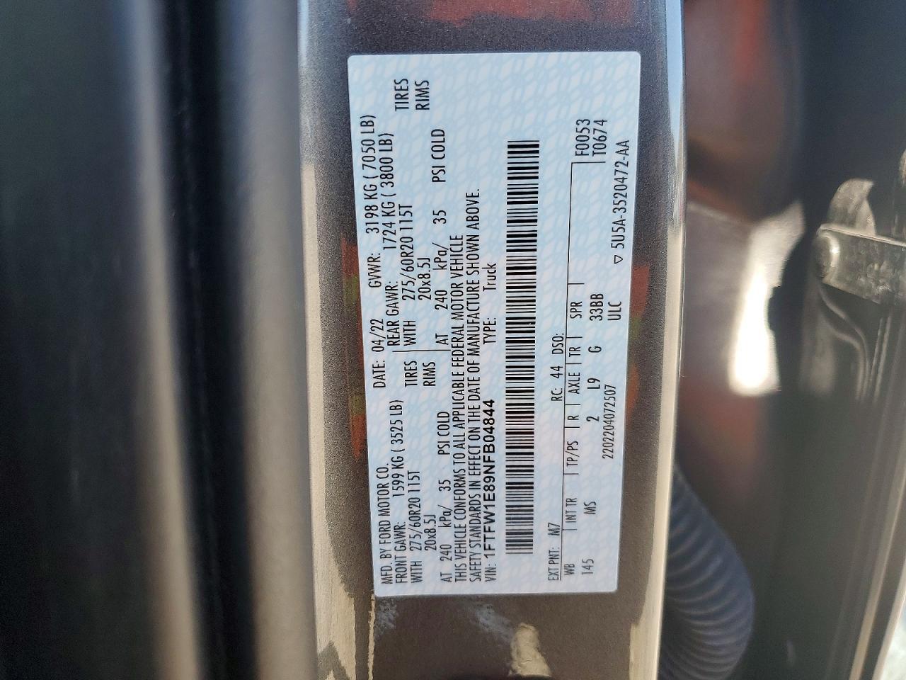 2022 Ford F150 Supercrew