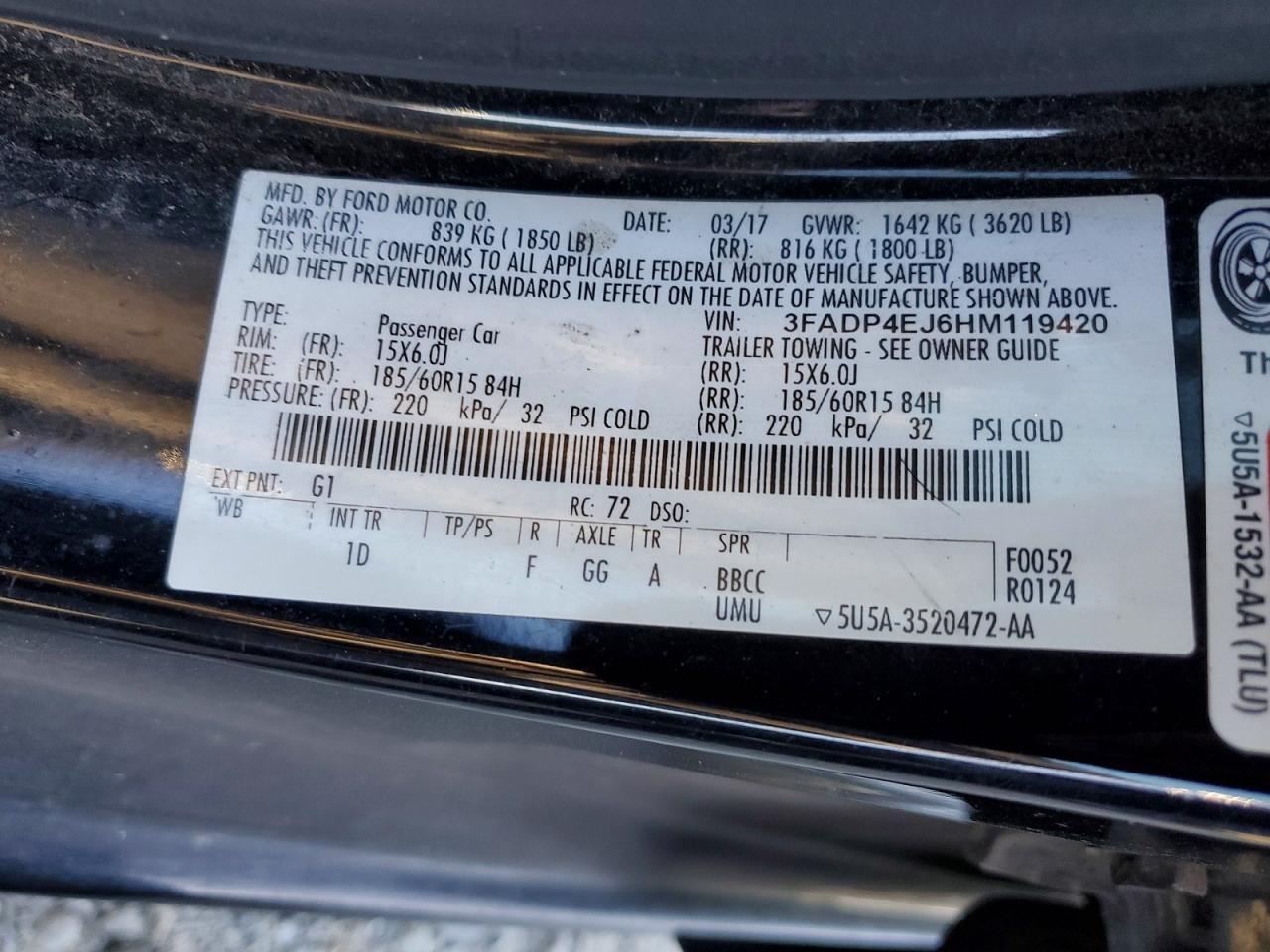 2017 Ford Fiesta se