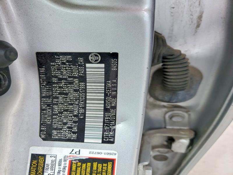 2012 Toyota Camry xle