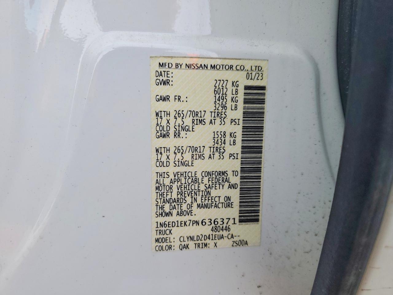2023 Nissan Frontier PRO-4X