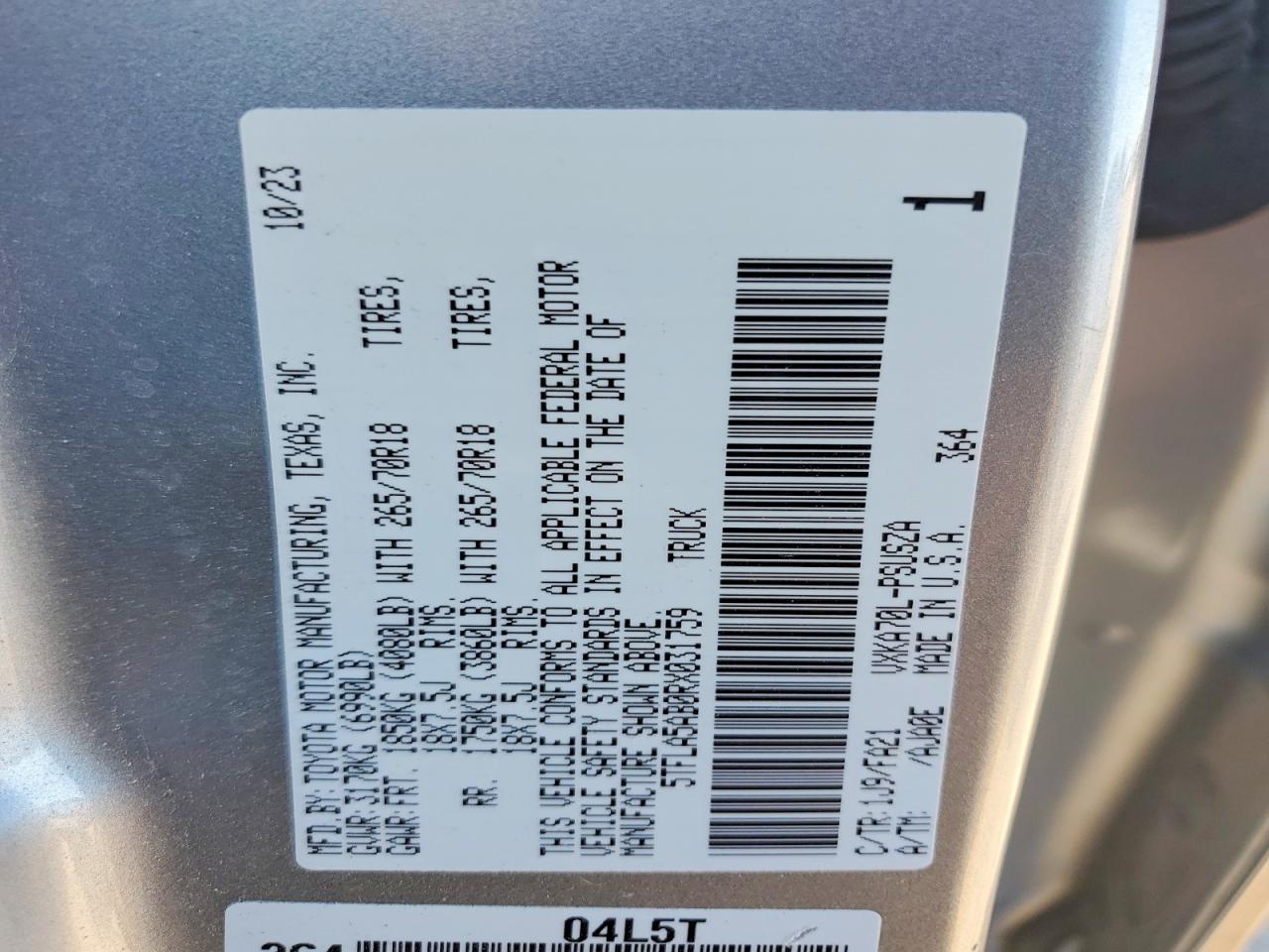 2024 Toyota Tundra SR5