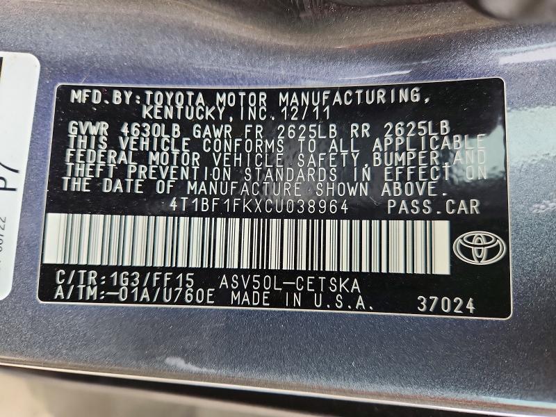 2012 Toyota Camry se