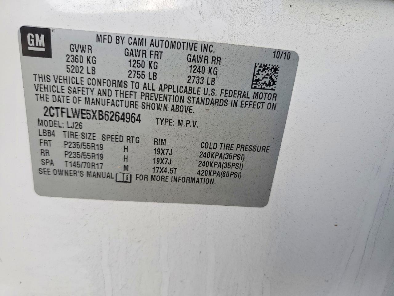 2011 GMC Terrain slt