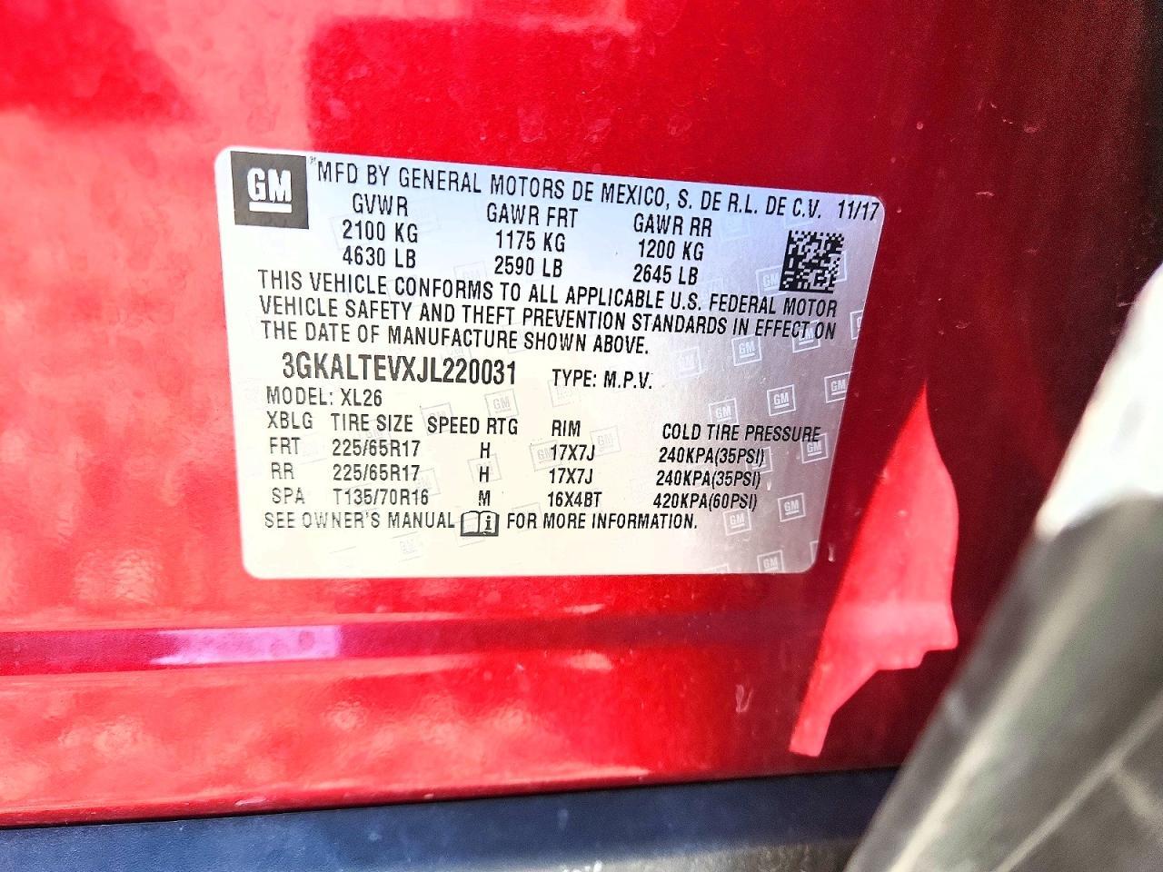 2018 GMC Terrain sle