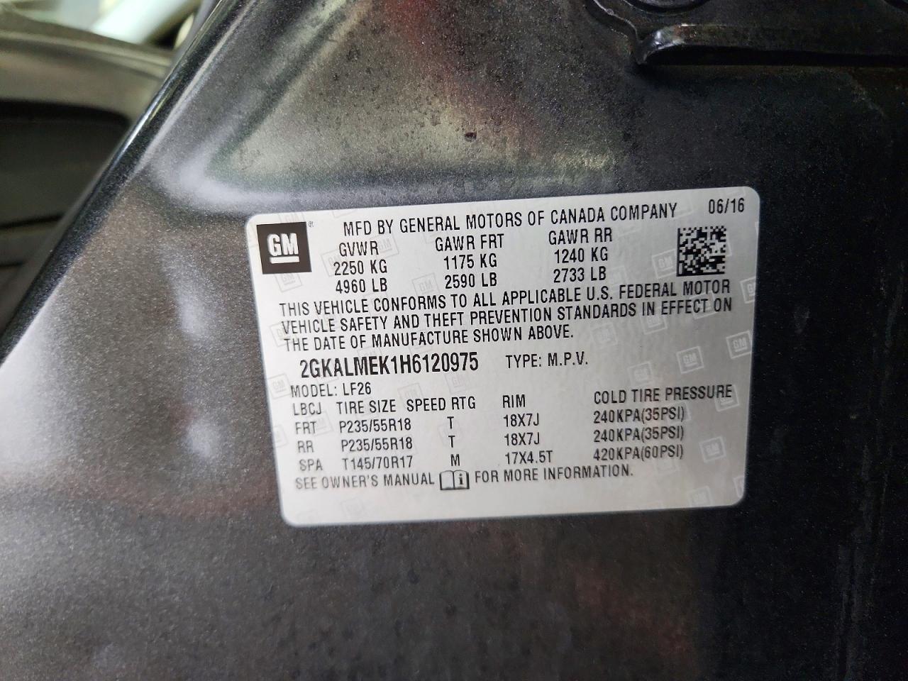 2017 GMC Terrain sle