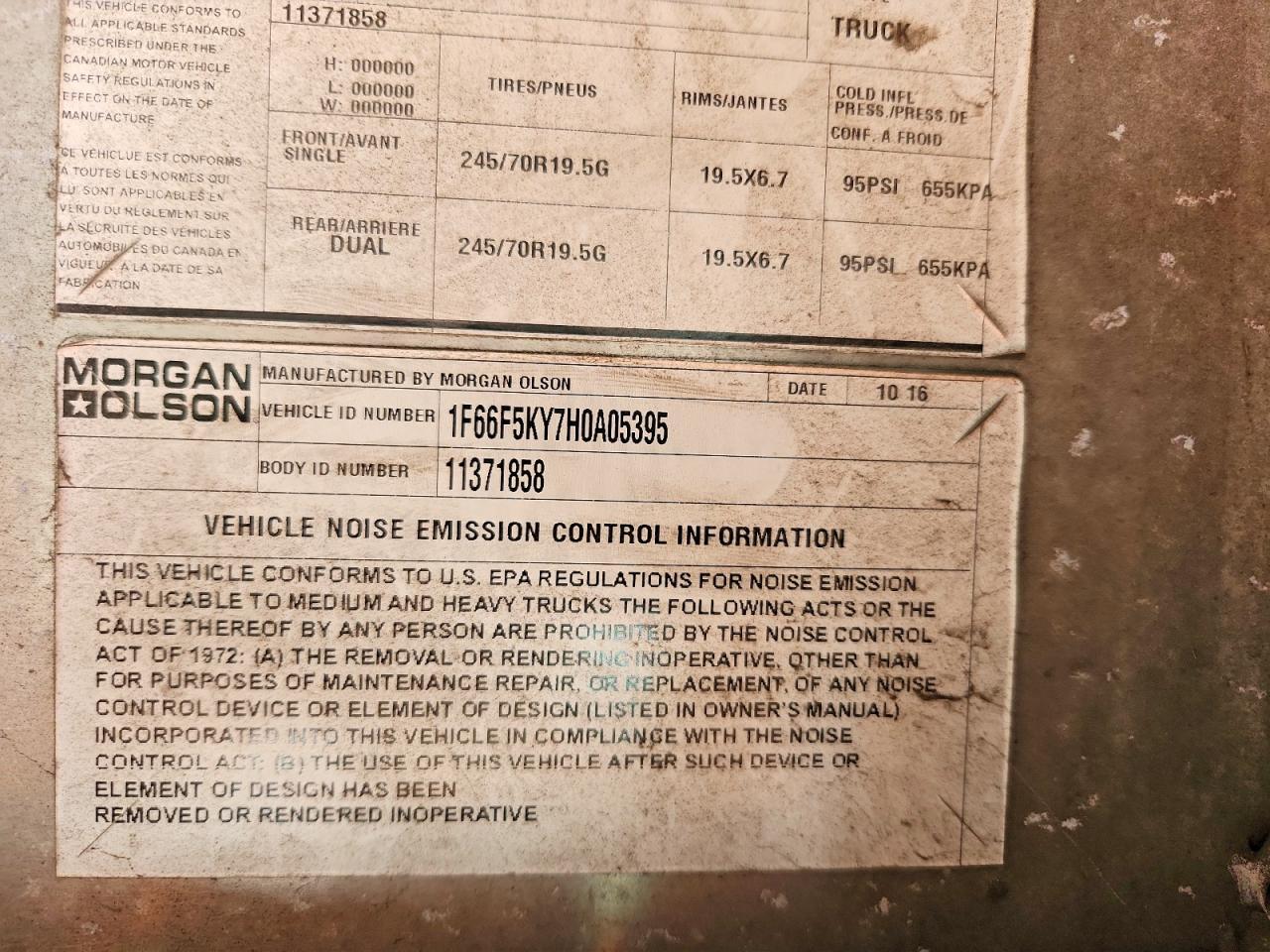 2017 Ford F59 Delivery Truck