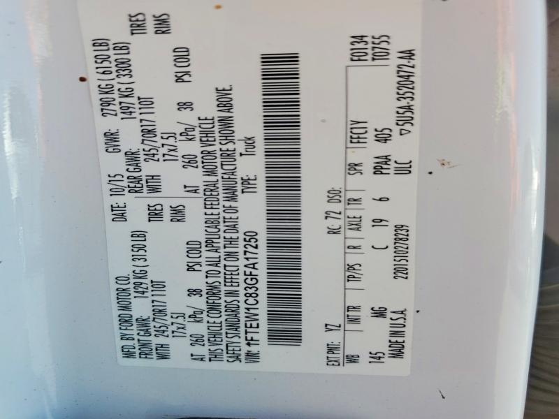 2016 Ford F150 Supercrew