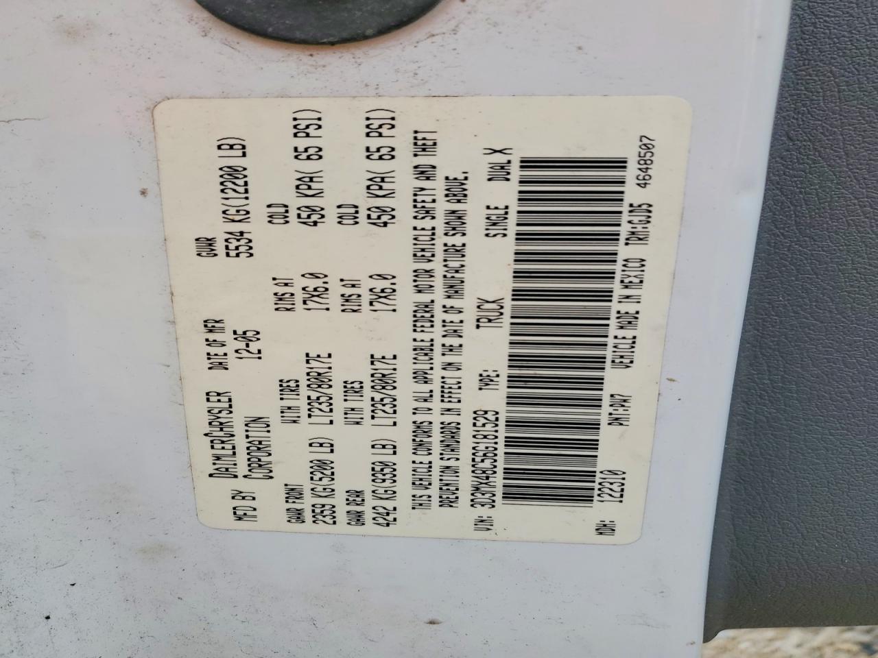 2006 Dodge Ram 3500 st