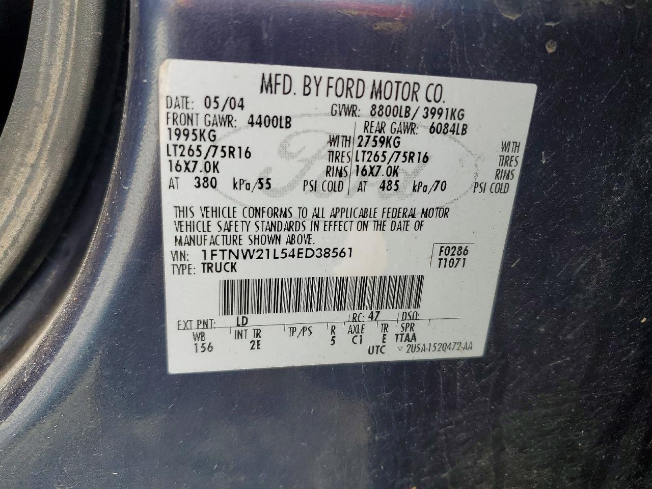 2004 Ford F250 Super Duty