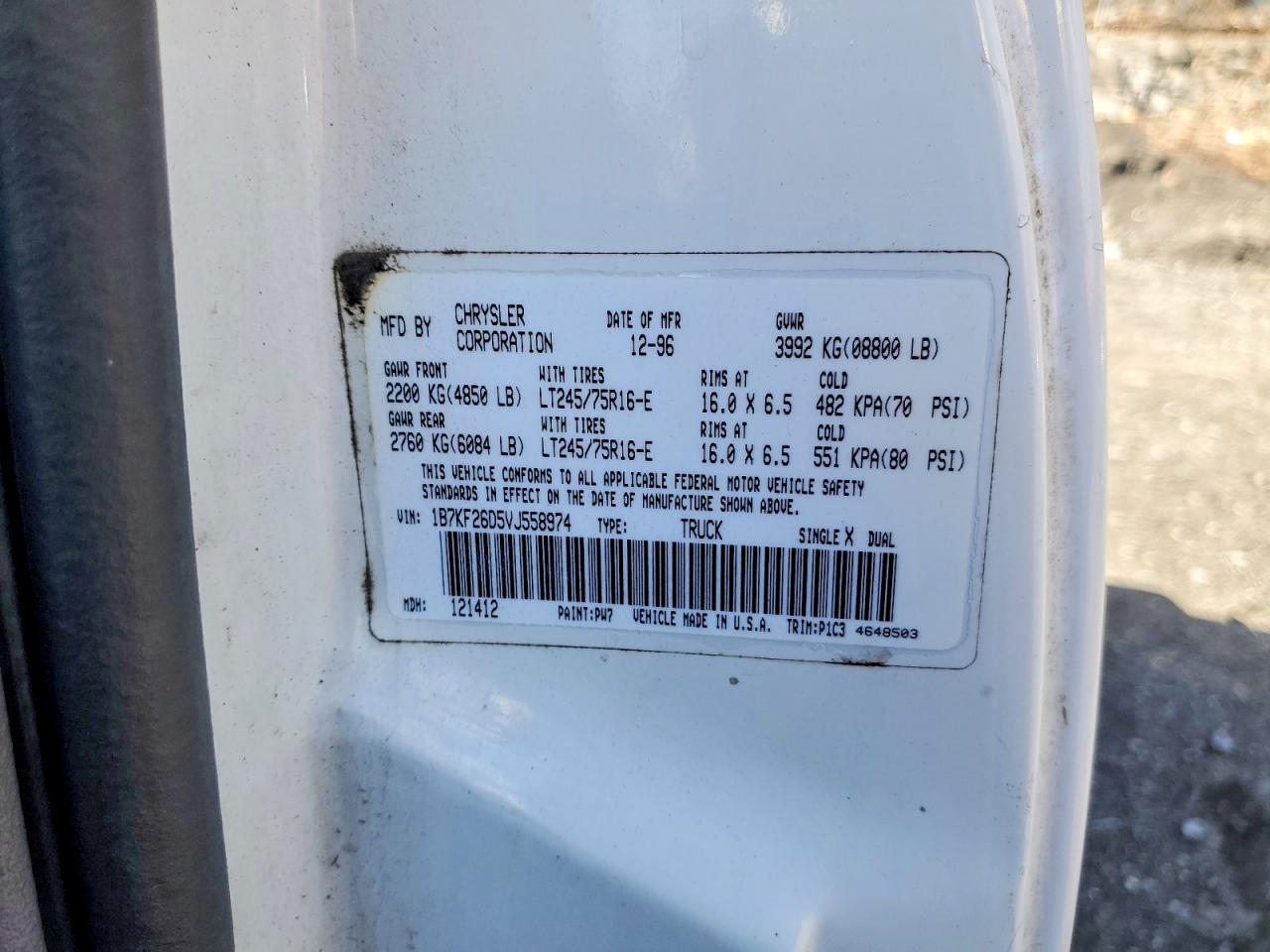 1997 Dodge RAM 2500