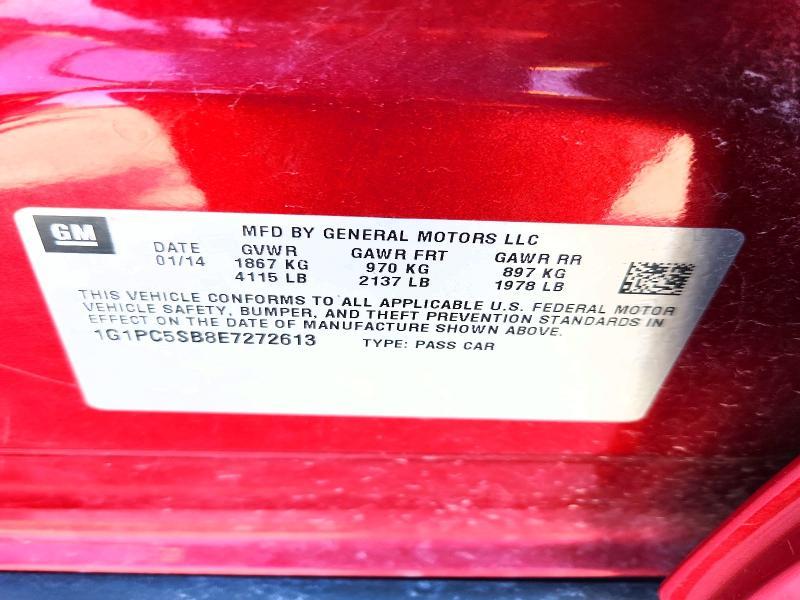 2014 Chevrolet Cruze lt