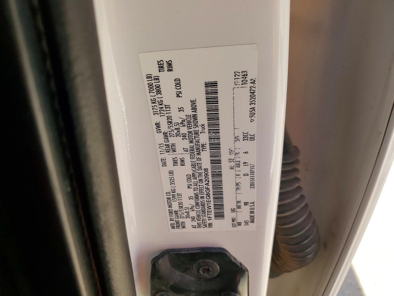 2016 Ford F150 Supercrew