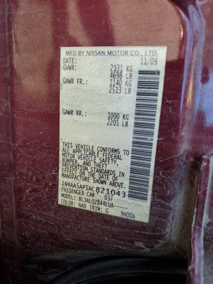 2010 Nissan Maxima 3.5 s