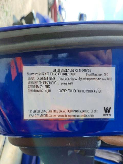 2018 Westenstar 2018 Western Star 5700 Semi Truck