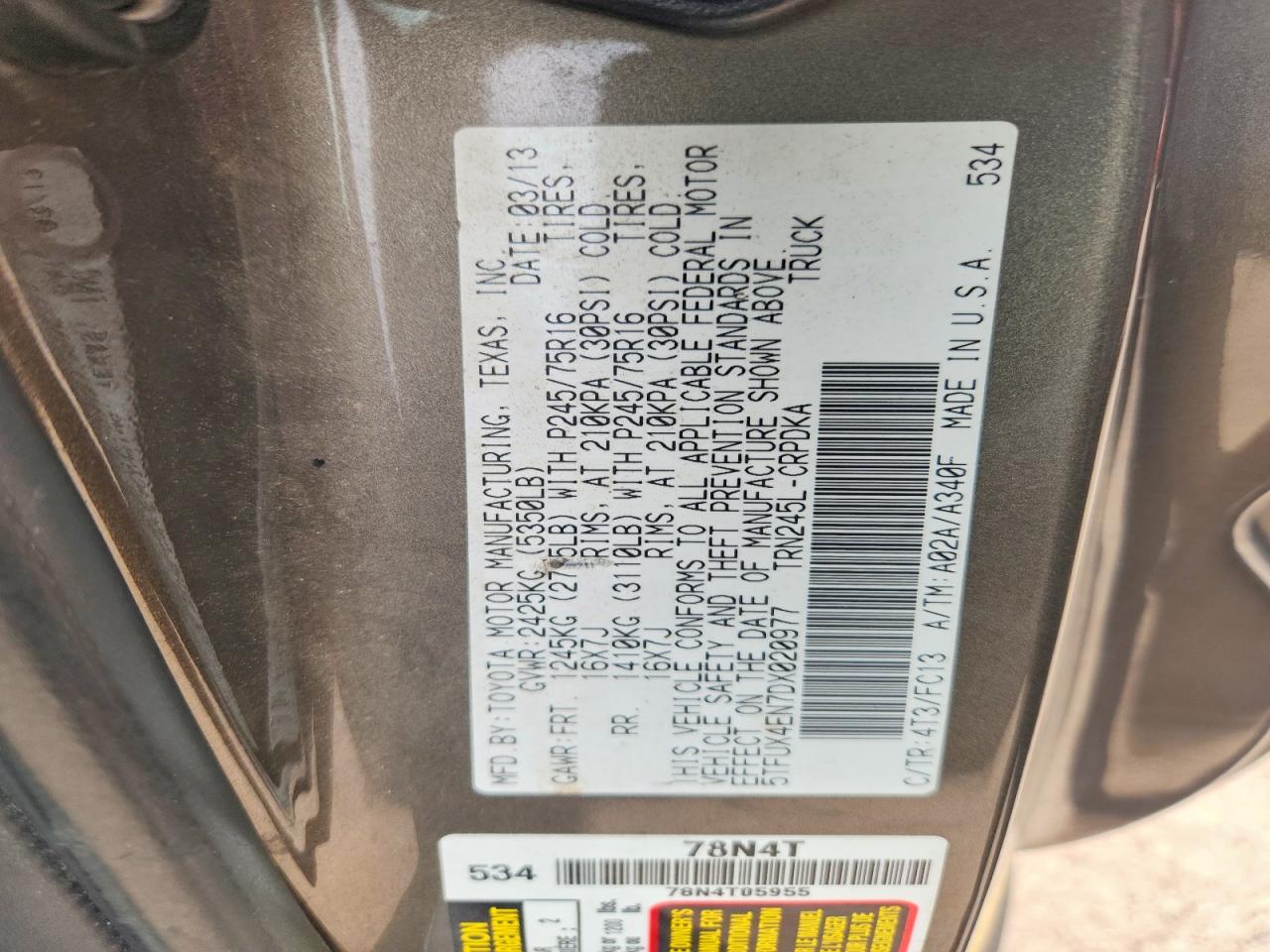 2013 Toyota Tacoma Base
