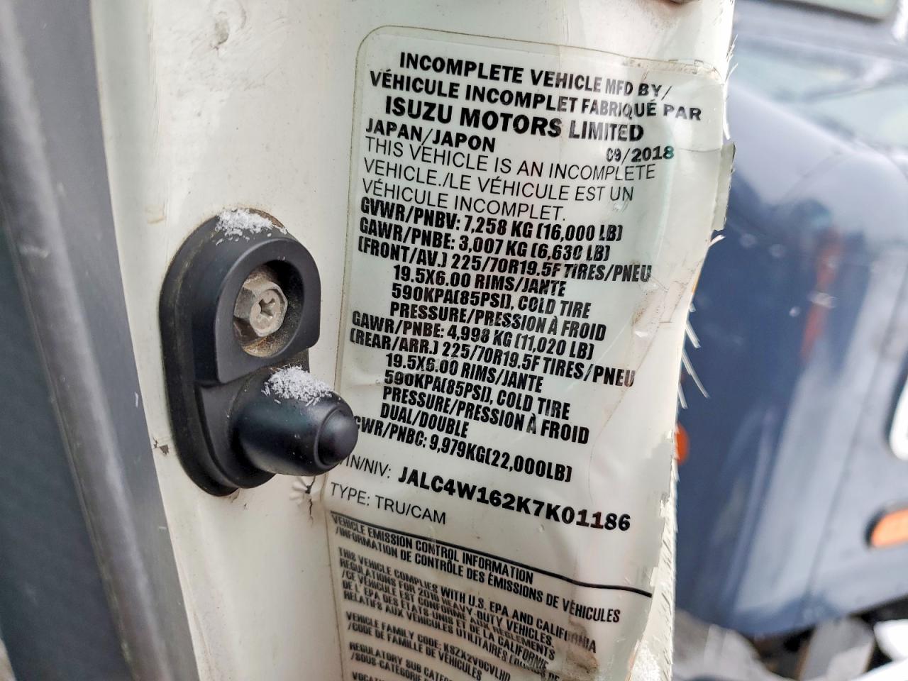 2019 Isuzu NPR XD Flatbed Truck