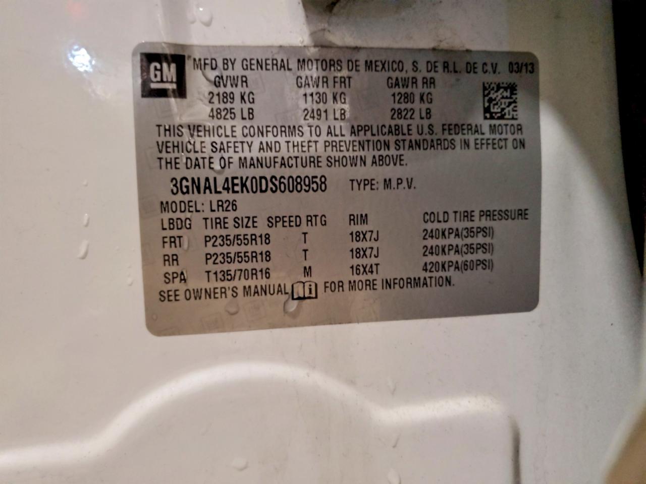 2013 Chevrolet Captiva ltz