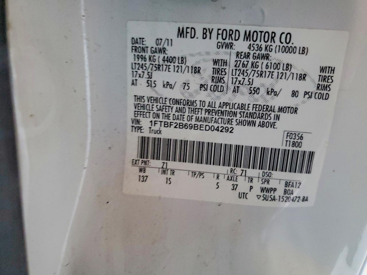 2011 Ford F250 Super Duty