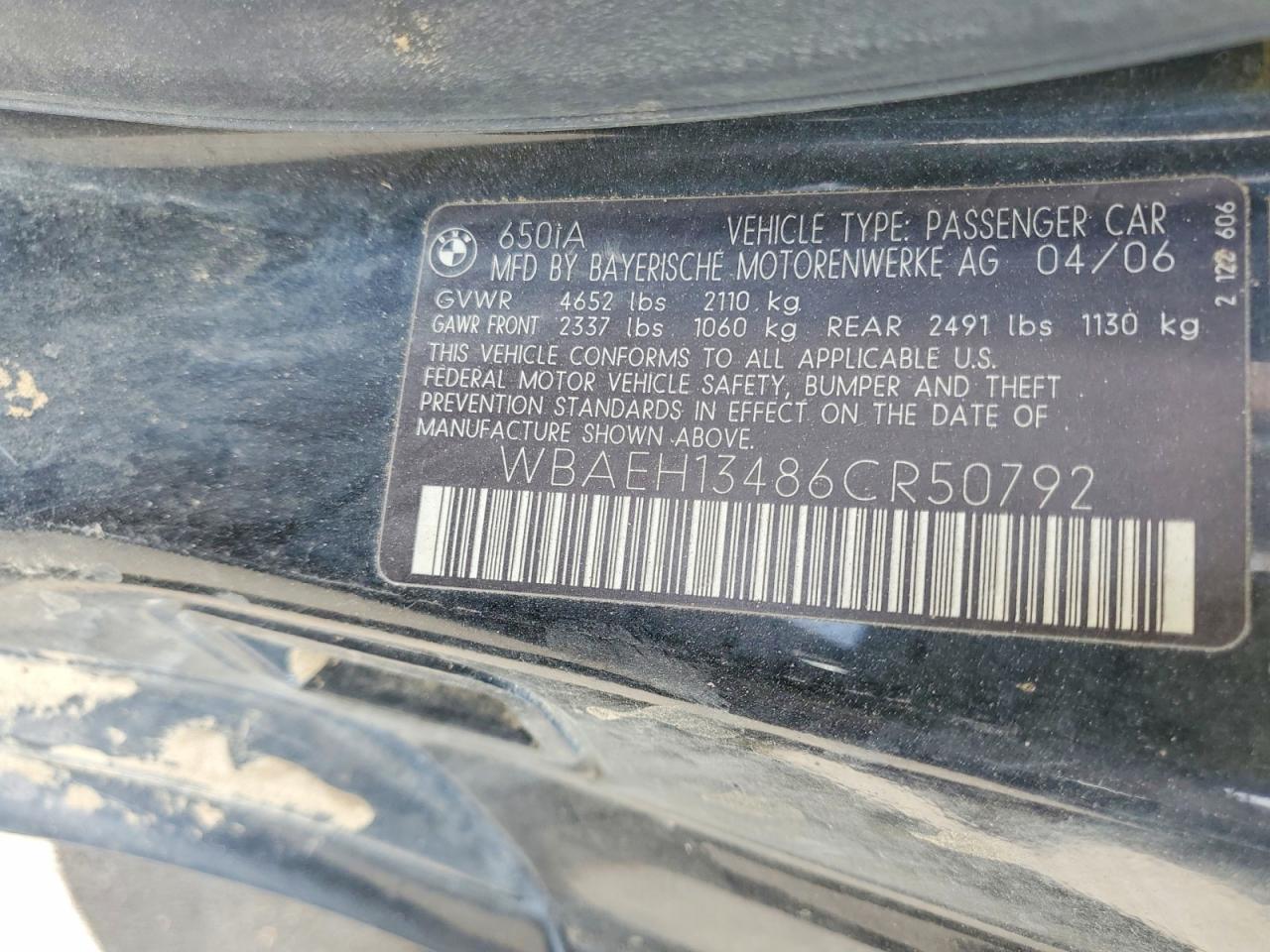2006 BMW 650 i