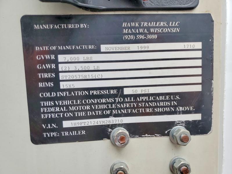 2000 Hawk Trailer Trailers