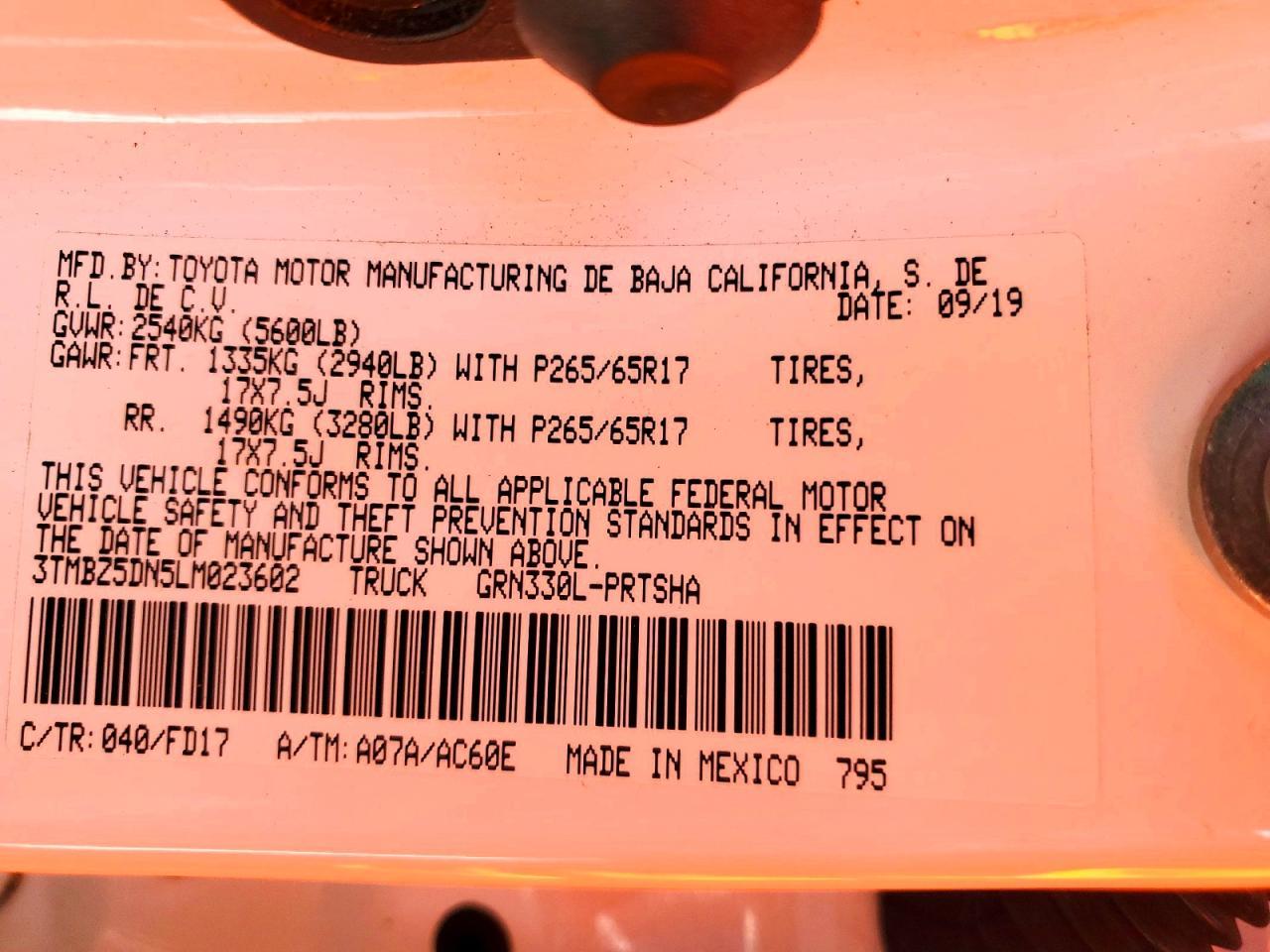 2020 Toyota Tacoma TRD Sport