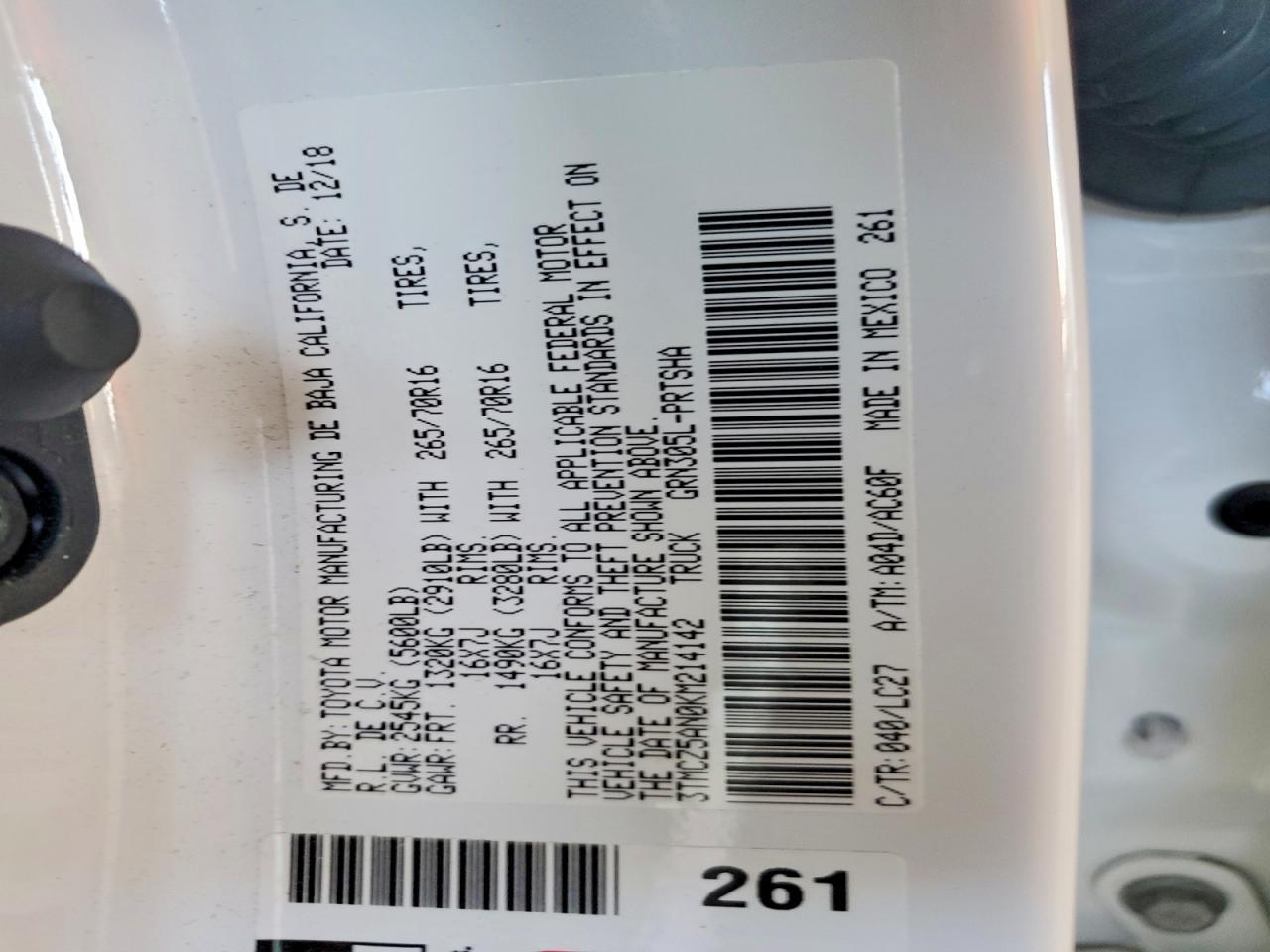 2019 Toyota Tacoma TRD OFF-Road