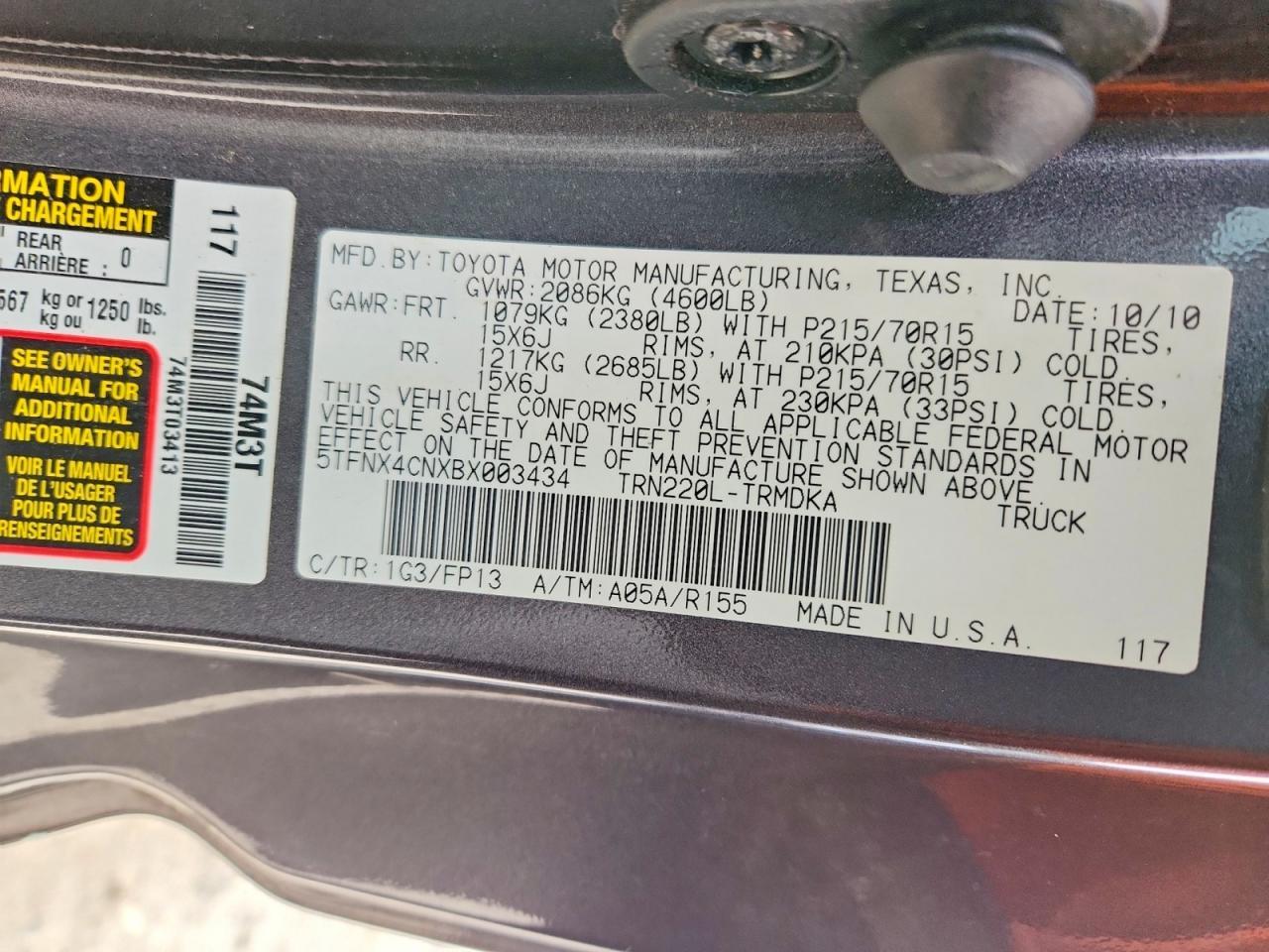 2011 Toyota Tacoma Base