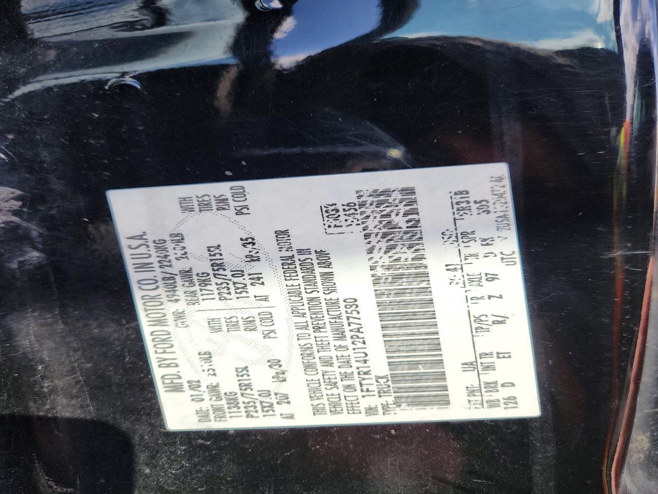 2002 Ford Ranger Super cab