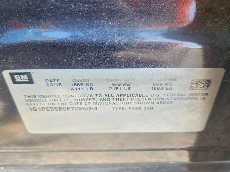 2015 Chevrolet Cruze lt