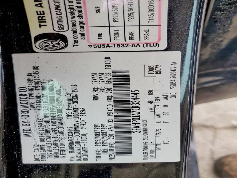 2012 Ford Fusion sel