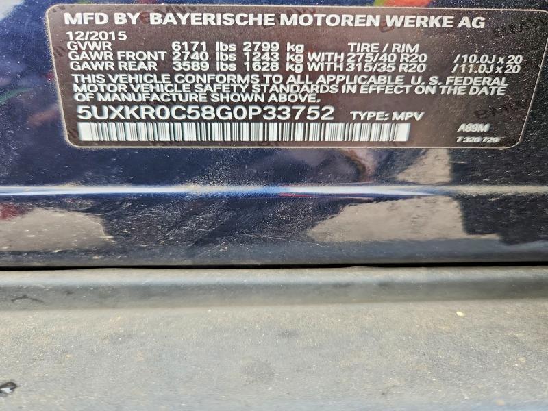 2016 BMW X5 Xdrive35i