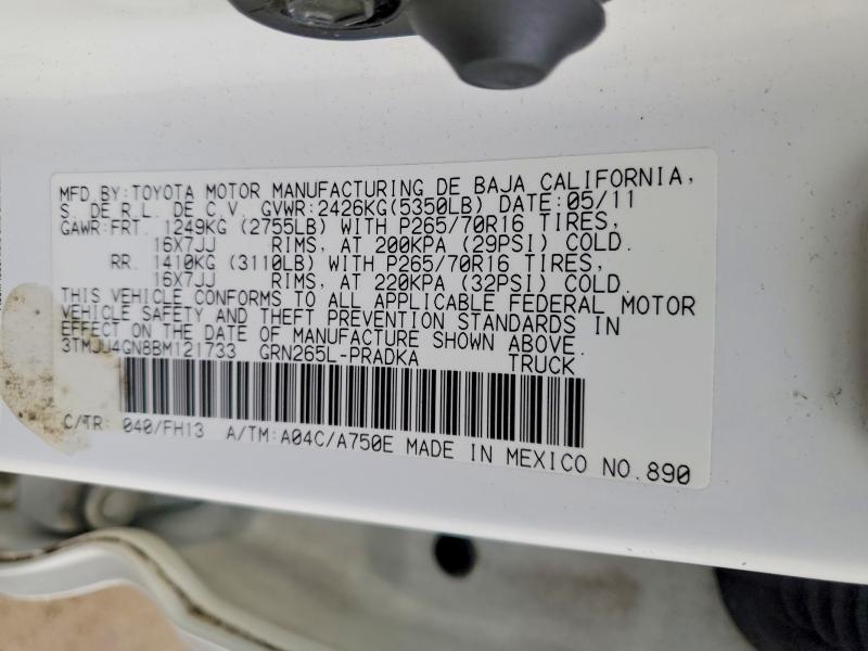 2011 Toyota Tacoma Prerunner V6