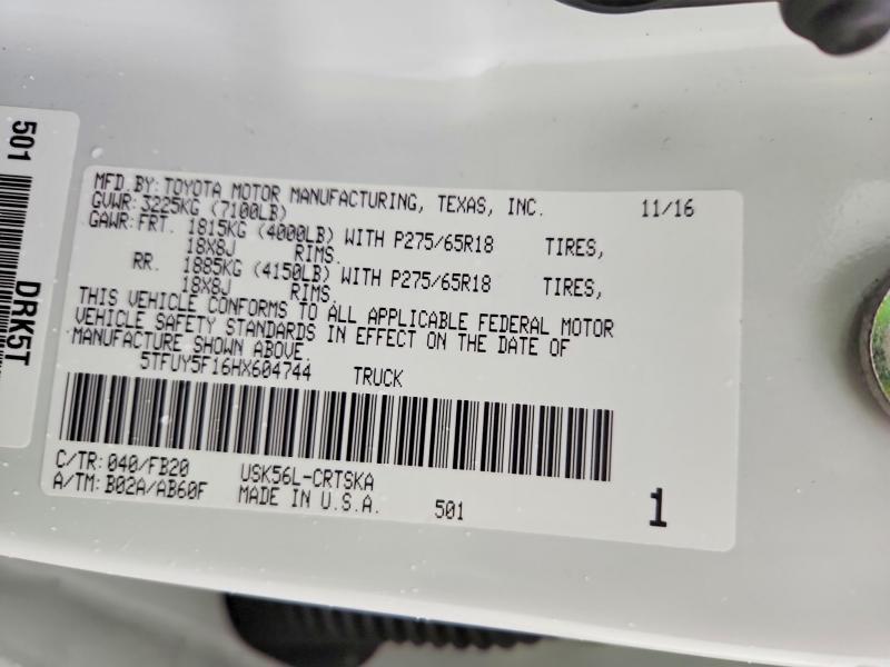 2017 Toyota Tundra SR5