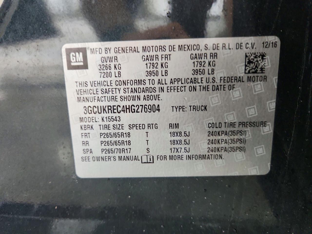 2017 Chevrolet Silverado K1500 LT