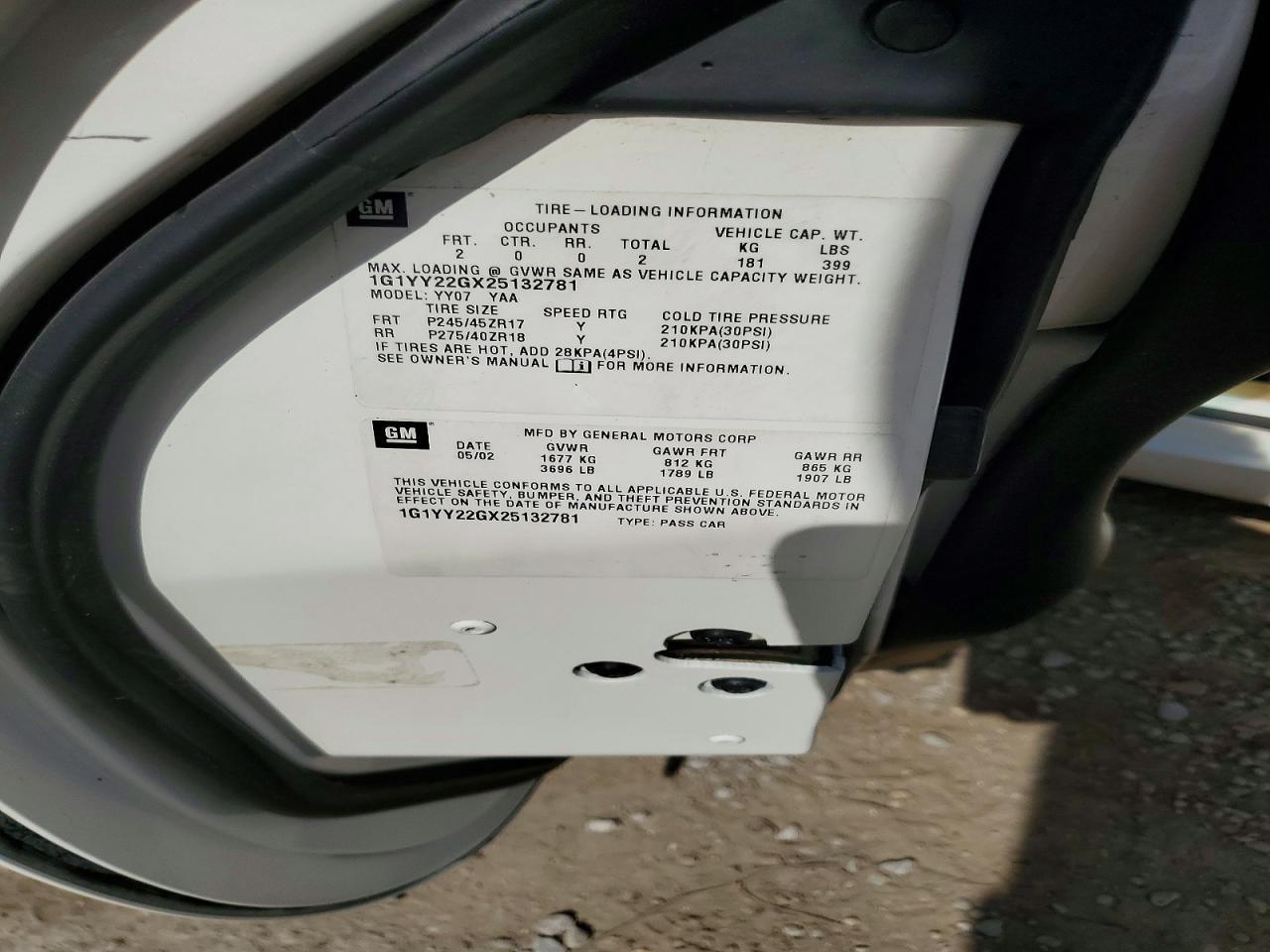 2002 Chevrolet Corvette