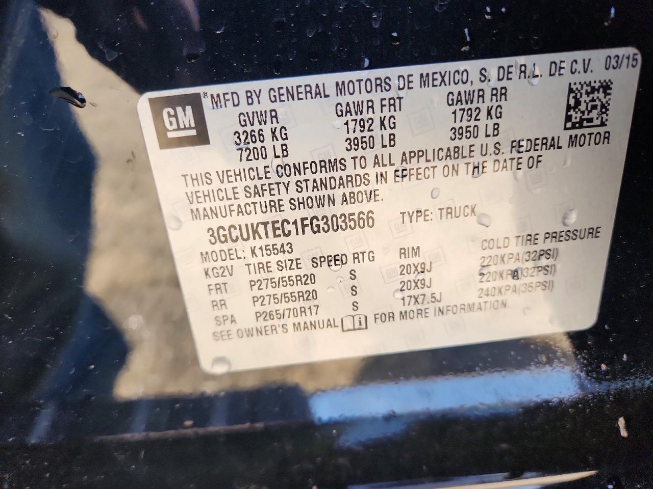 2015 Chevrolet Silverado K1500 High Country