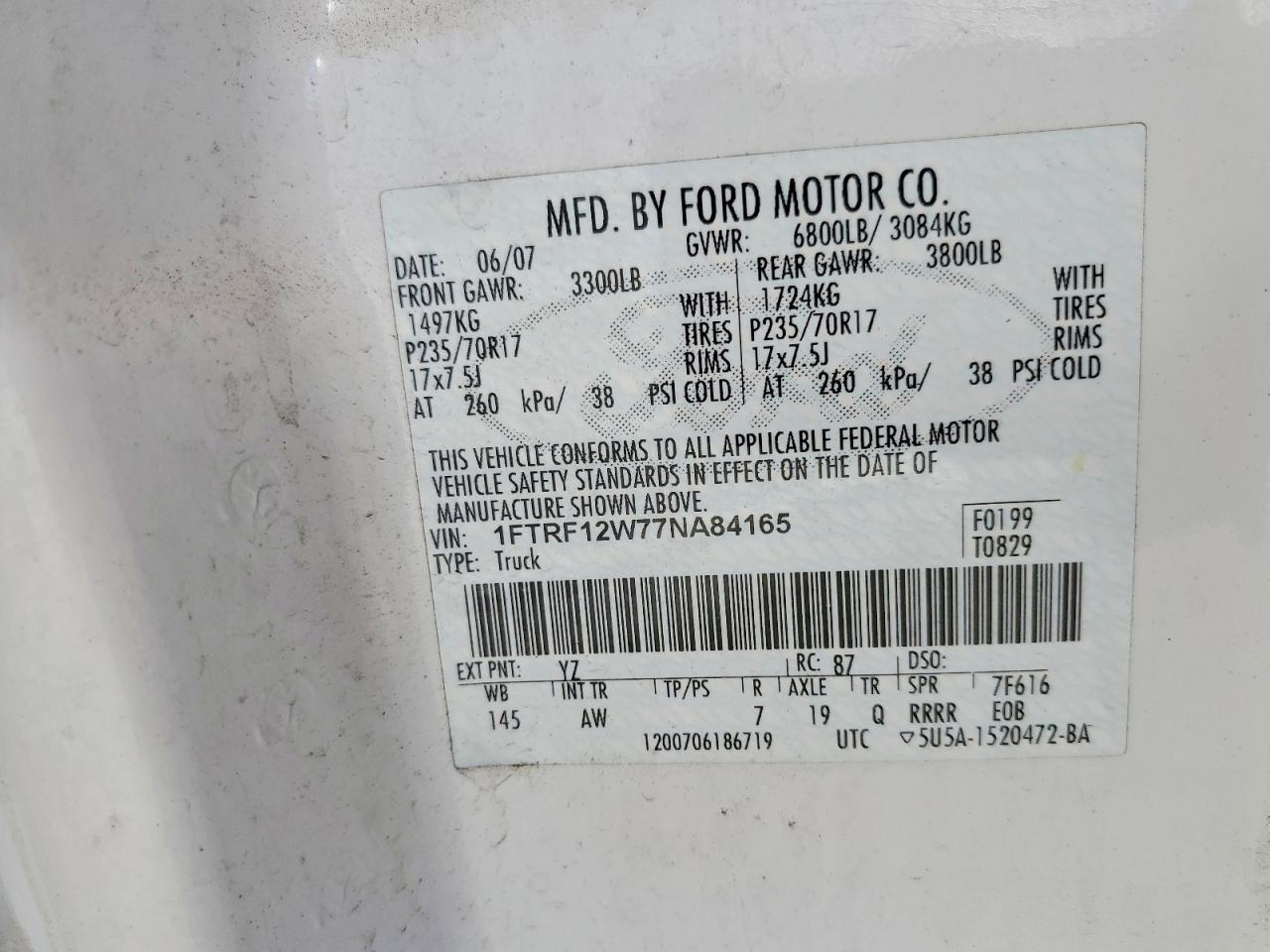 2007 Ford F150