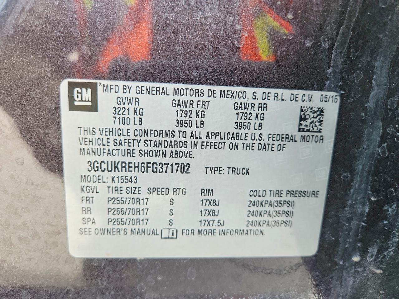 2015 Chevrolet Silverado K1500 LT