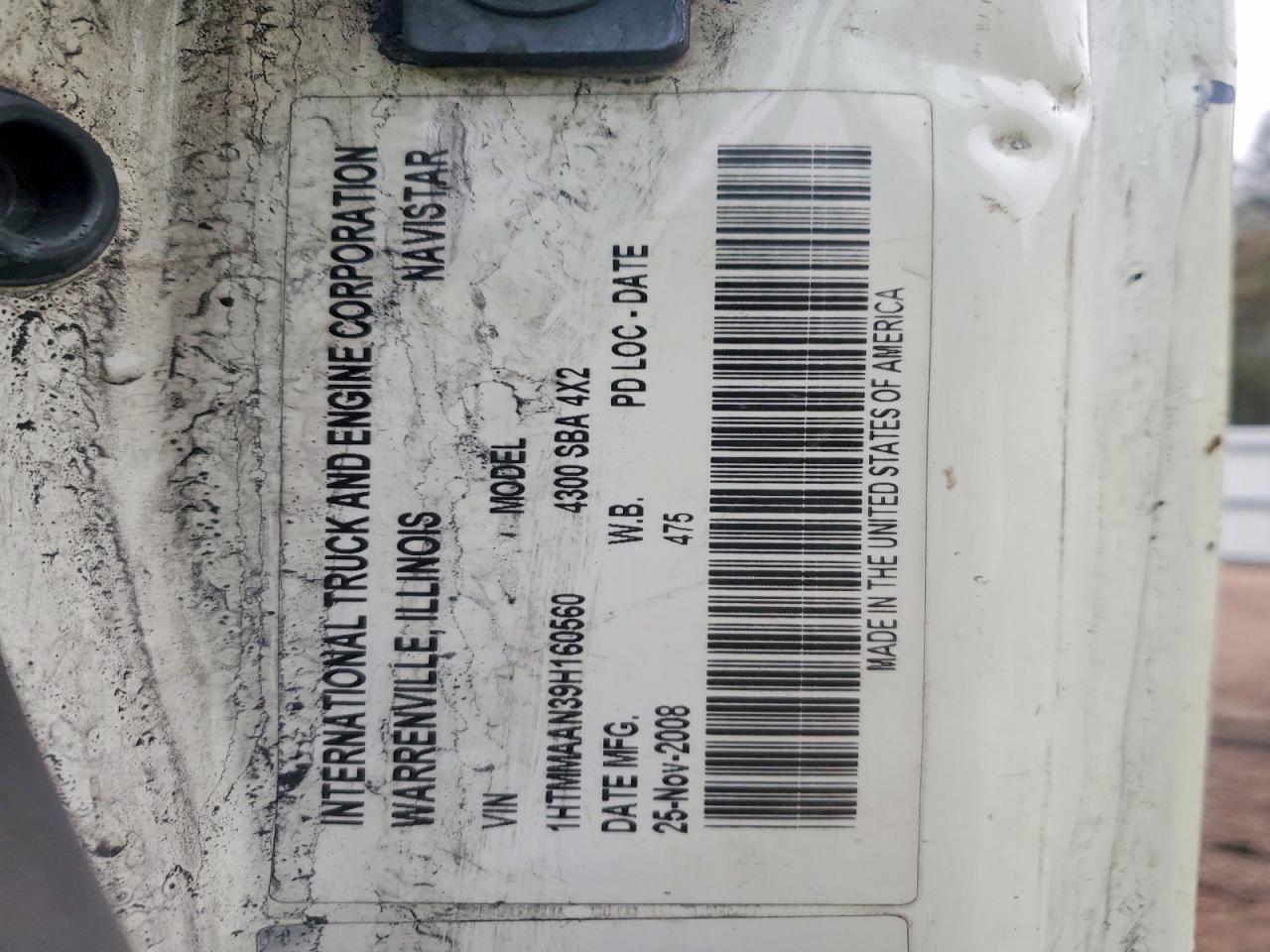 2009 International 4300 Railroad Service Truck