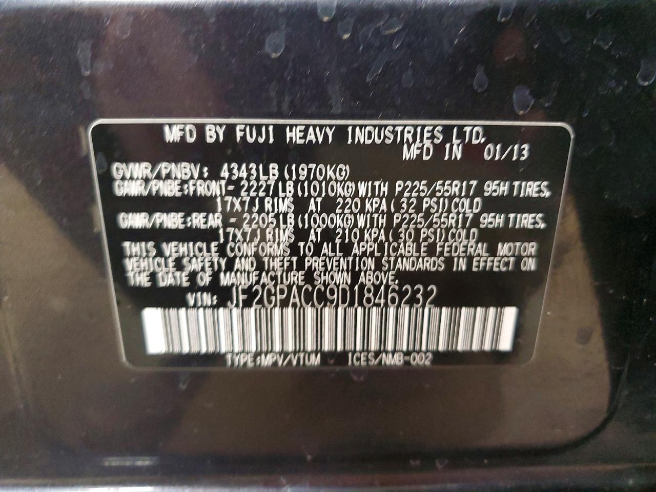 2013 Subaru Xv Crosstrek 2.0 Premium