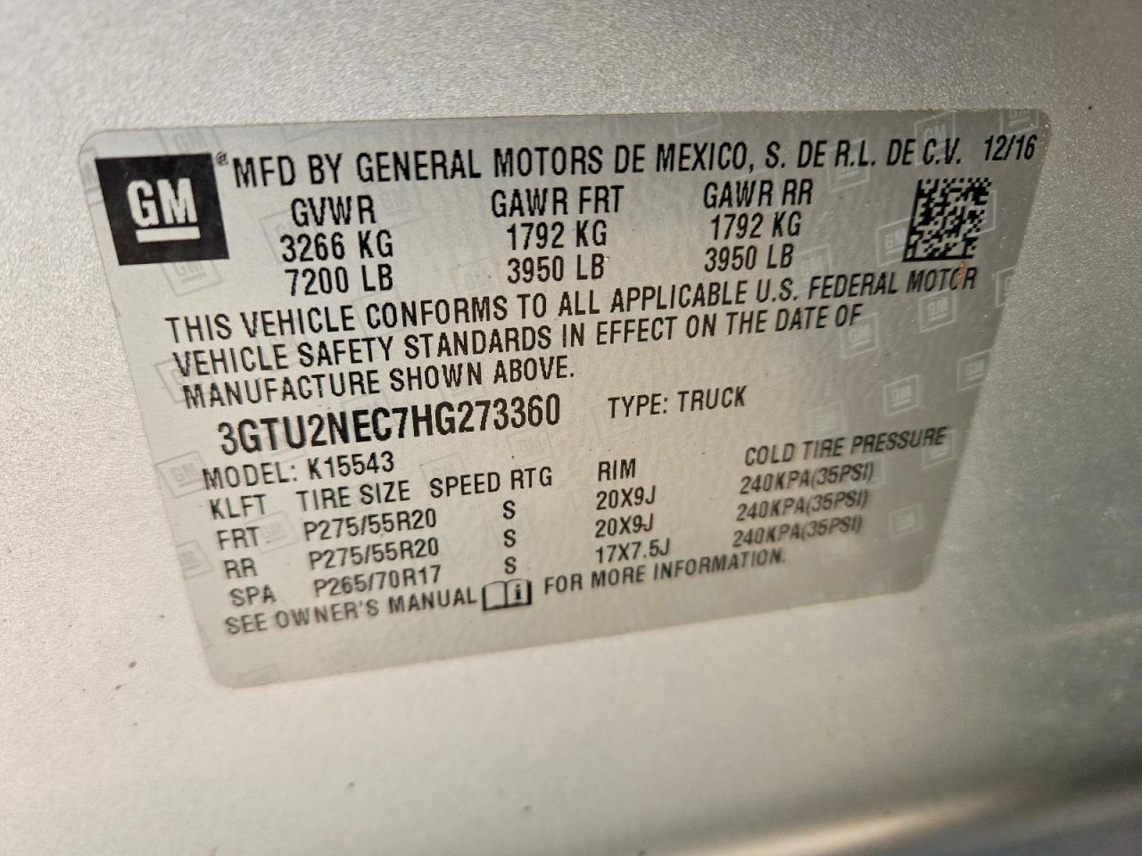 2017 GMC Sierra K1500 SLT