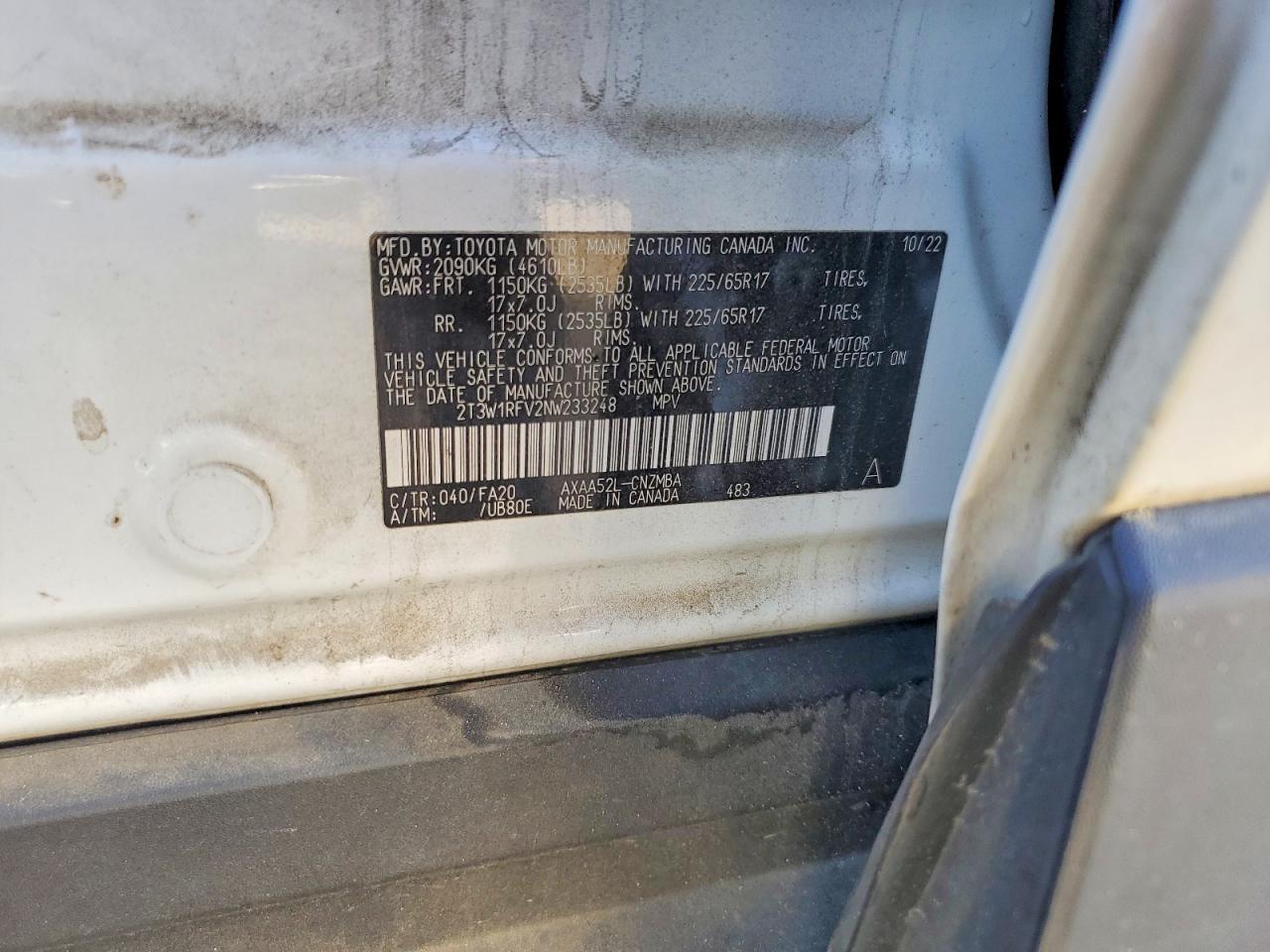 2022 Toyota Rav4 xle