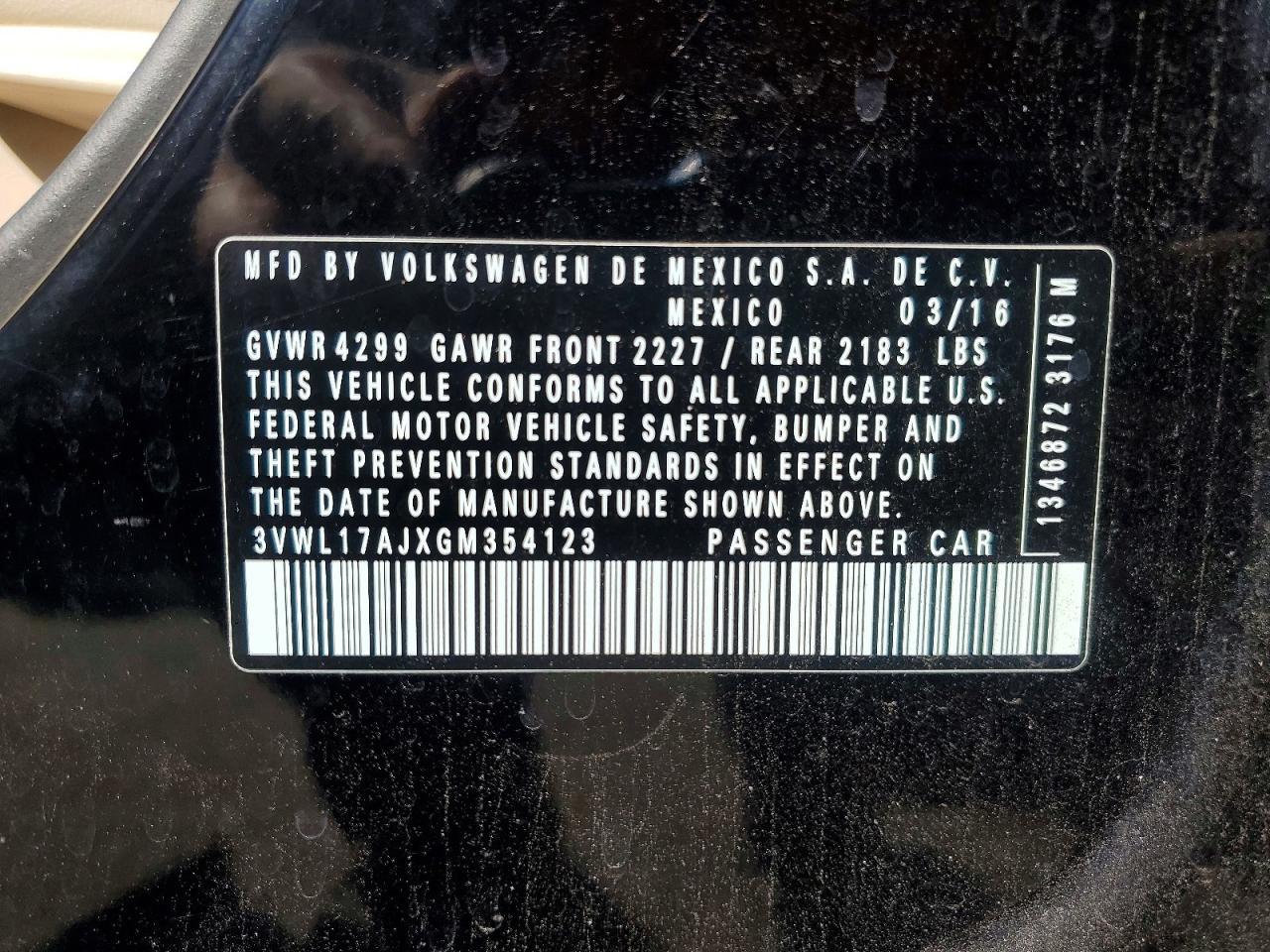 2016 Volkswagen Jetta sel