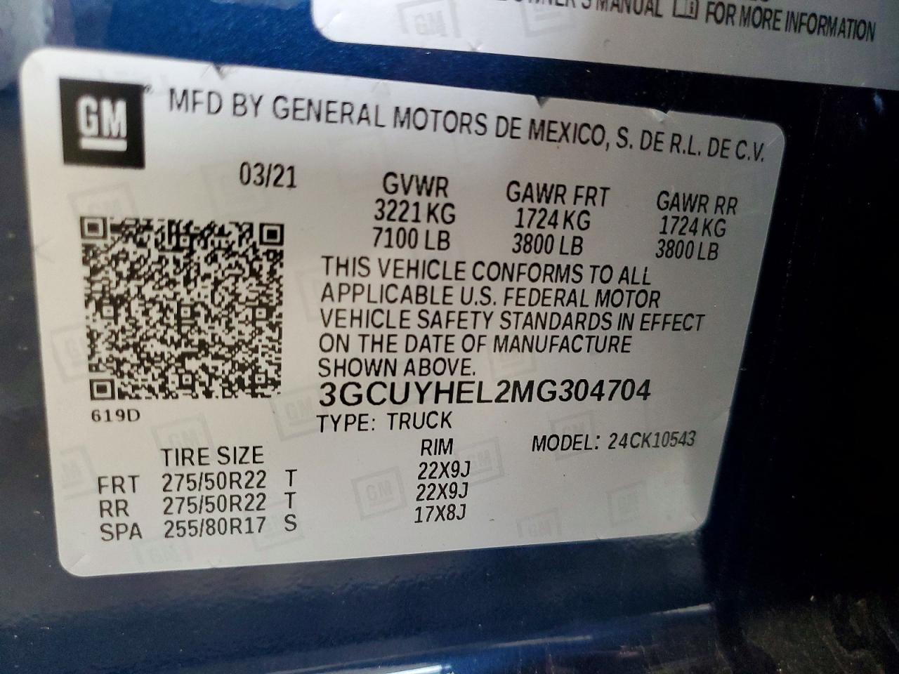 2021 Chevrolet Silverado K1500 High Country