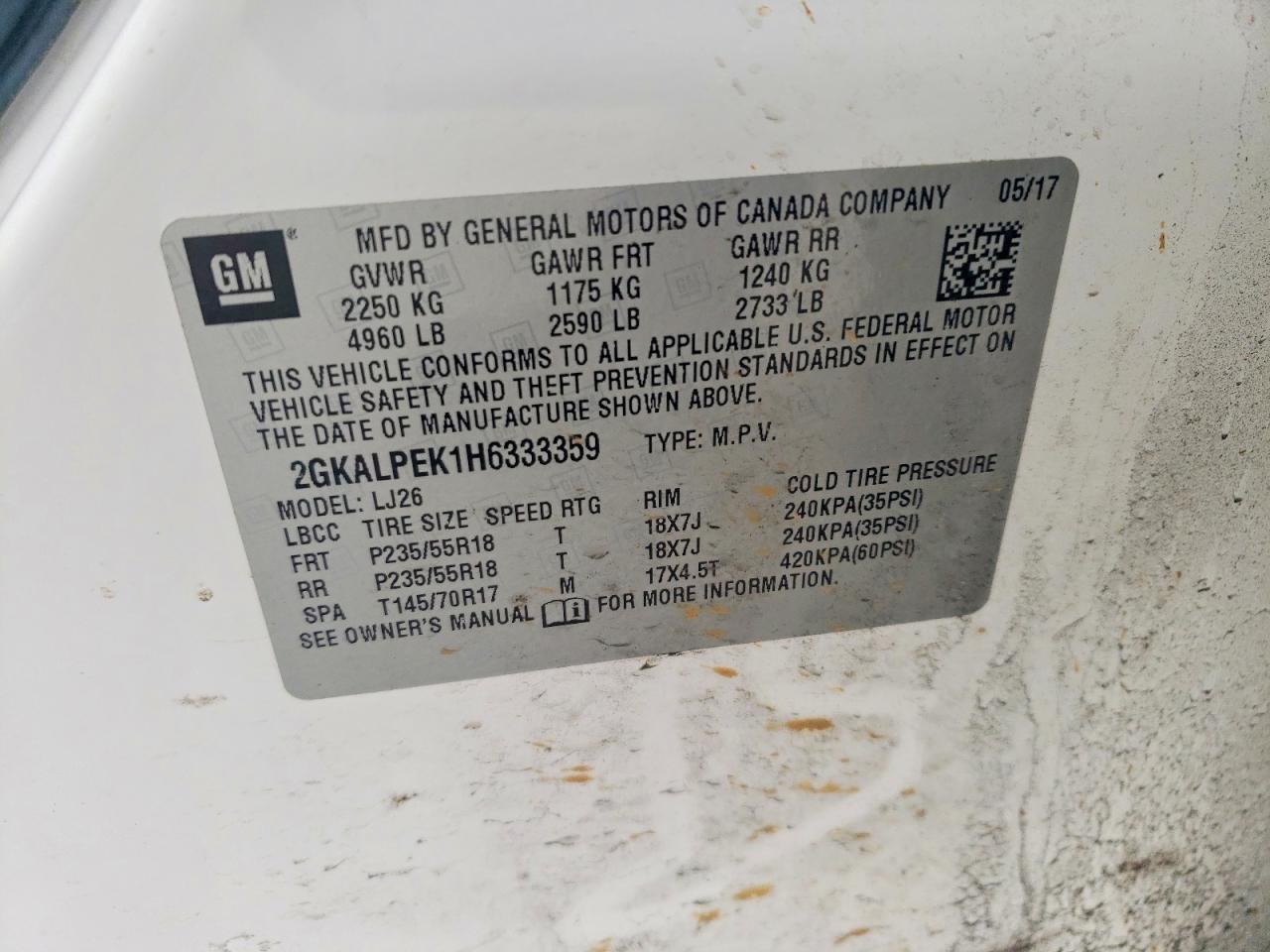 2017 GMC Terrain slt